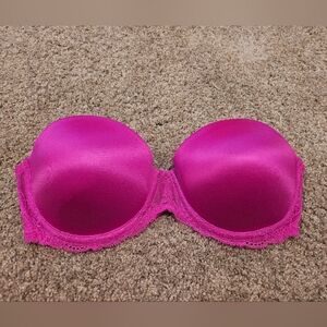 EUC Pink By Victoria's Secret Mulit-way Push-up Strapless Bra - 34C